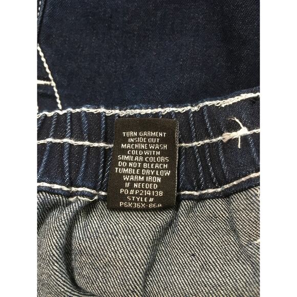 NWT Almost Famous Large Pull On Double Elastic Waist Wide Leg Cargo Skater Jeans - Picture 6 of 6